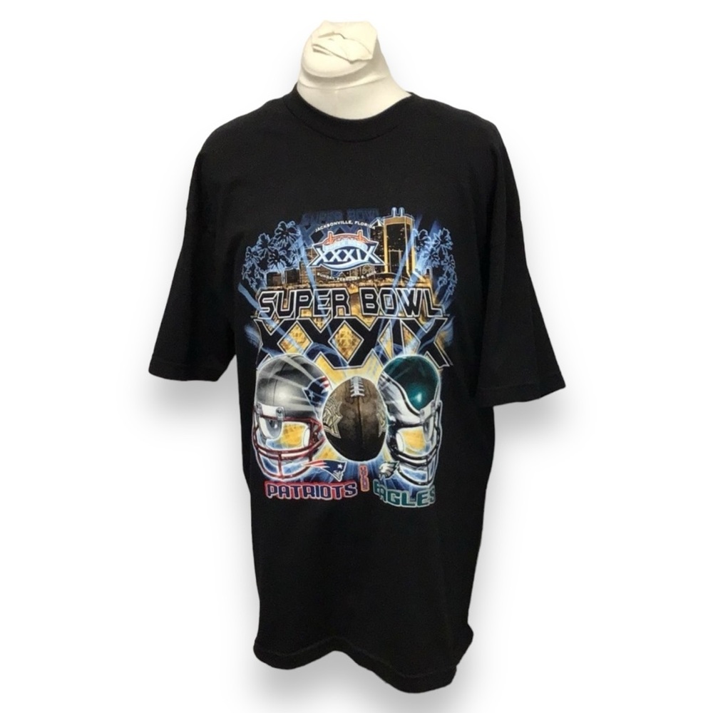 Alstyle Apparel Super Bowl XXXIX-Patriots vs Eagles, Jacksonville 2005, size XL